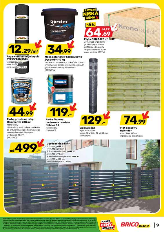 Bricomarche - gazetka promocyjna Gazetka  do soboty 04.04 - strona 9