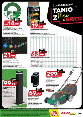 Bricomarche - gazetka promocyjna Gazetka od środy 25.03 do soboty 04.04 - strona 15