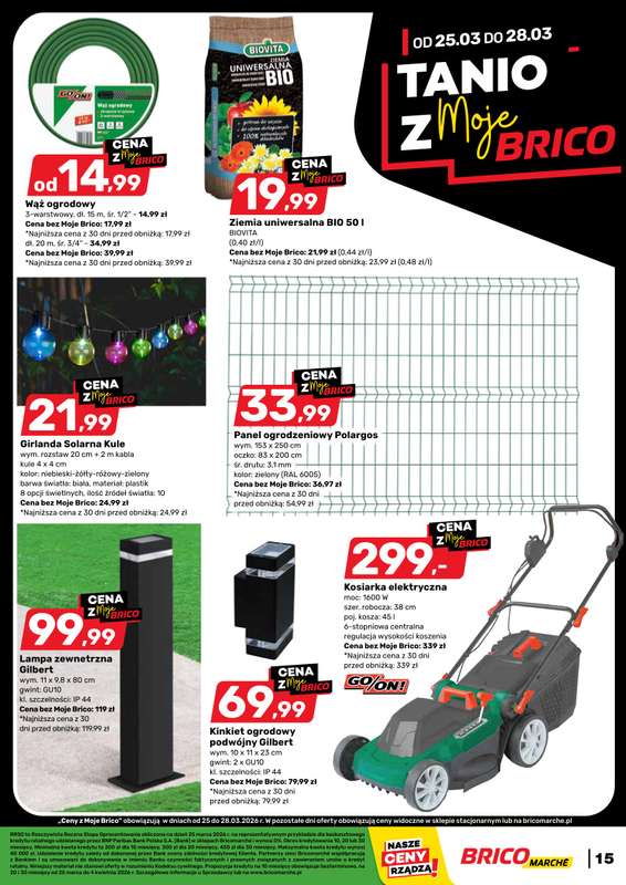 Bricomarche - gazetka promocyjna Gazetka od środy 25.03 do soboty 04.04 - strona 15