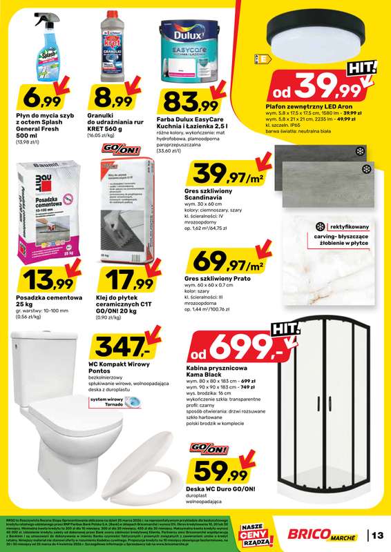 Bricomarche - gazetka promocyjna Gazetka od środy 25.03 do soboty 04.04 - strona 13