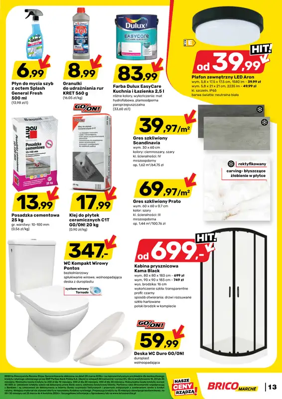 Bricomarche - gazetka promocyjna Gazetka od środy 25.03 do soboty 04.04 - strona 13