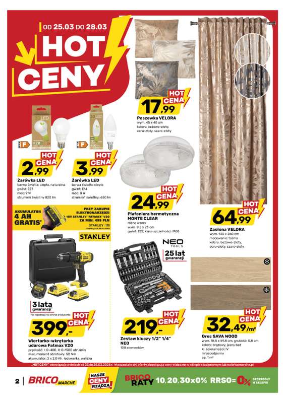 Bricomarche - gazetka promocyjna Hot ceny od środy 25.03 do soboty 28.03 - strona 2