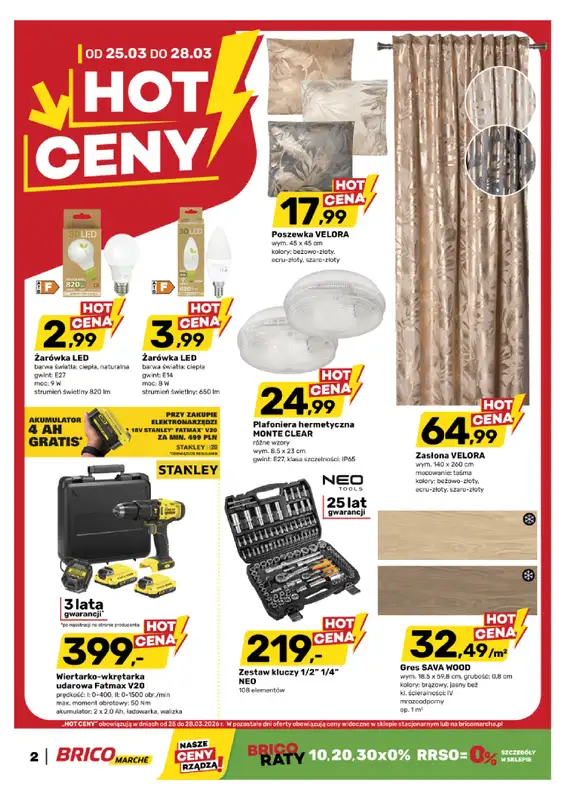 Bricomarche - gazetka promocyjna Hot ceny od środy 25.03 do soboty 28.03 - strona 2