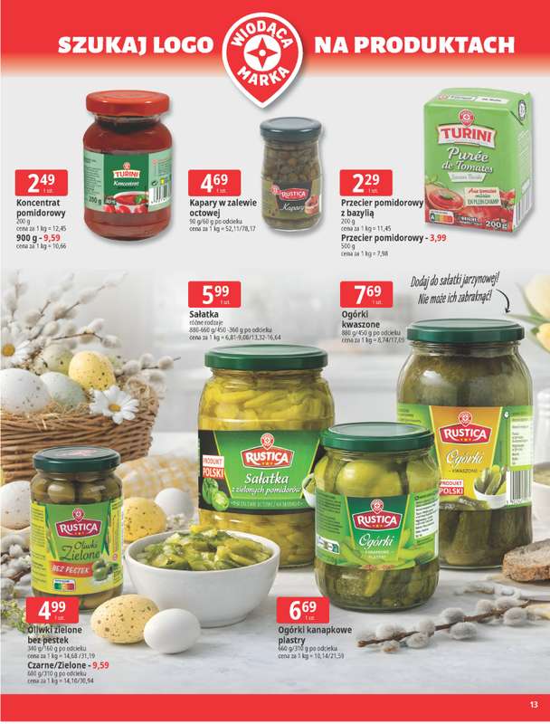 Leclerc - gazetka promocyjna Wielkanocne przygotowania od wtorku 24.03 do soboty 04.04 - strona 13