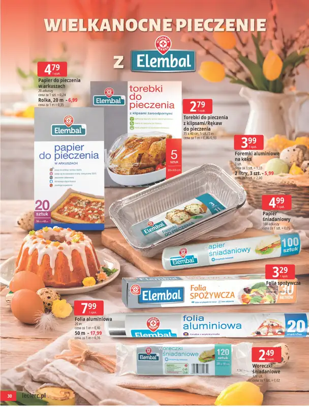 Leclerc - gazetka promocyjna Wielkanocne przygotowania od wtorku 24.03 do soboty 04.04 - strona 30