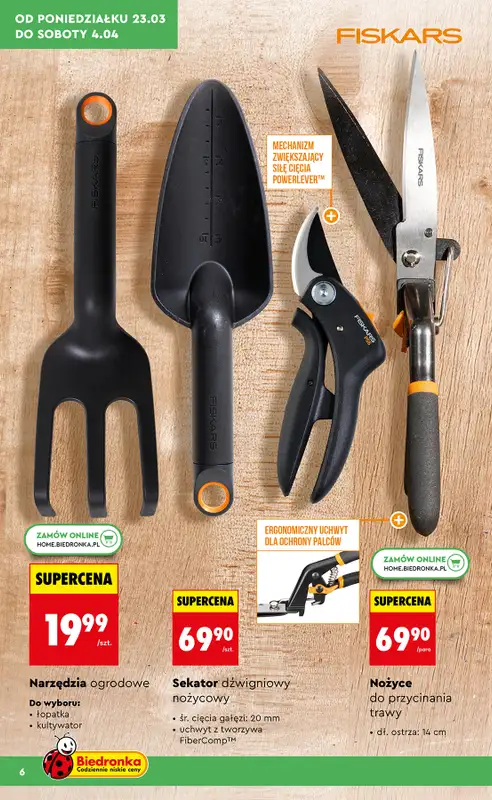 Biedronka - gazetka promocyjna Hity i Inspiracje do ogrodu od poniedziałku 23.03 do soboty 04.04 - strona 6