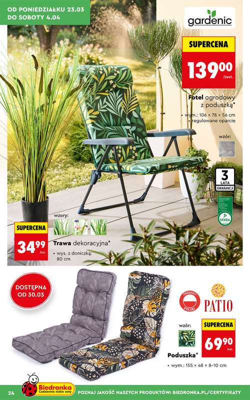 Biedronka - gazetka promocyjna Hity i Inspiracje do ogrodu od poniedziałku 23.03 do soboty 04.04 - strona 24