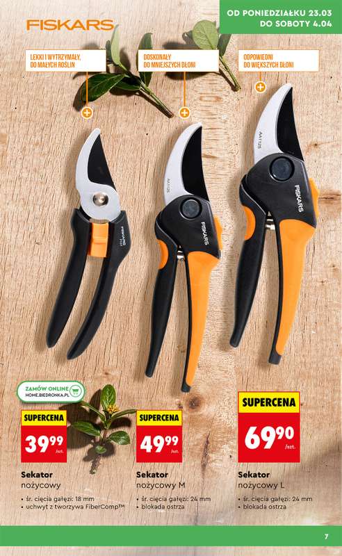 Biedronka - gazetka promocyjna Hity i Inspiracje do ogrodu od poniedziałku 23.03 do soboty 04.04 - strona 7