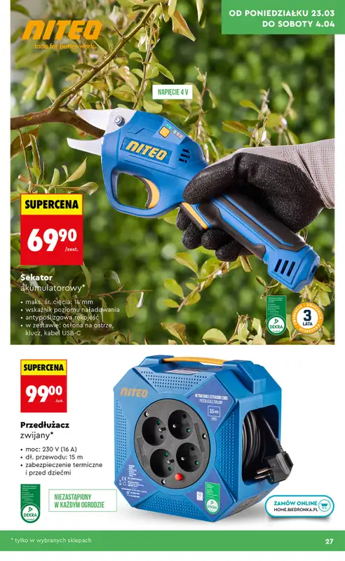 Biedronka - gazetka promocyjna Hity i Inspiracje do ogrodu od poniedziałku 23.03 do soboty 04.04 - strona 27