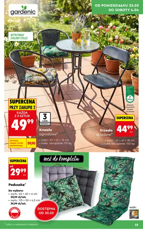 Biedronka - gazetka promocyjna Hity i Inspiracje do ogrodu od poniedziałku 23.03 do soboty 04.04 - strona 25