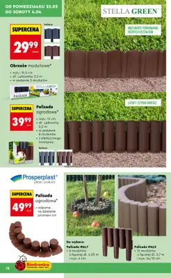 Biedronka - gazetka promocyjna Hity i Inspiracje do ogrodu od poniedziałku 23.03 do soboty 04.04 - strona 12