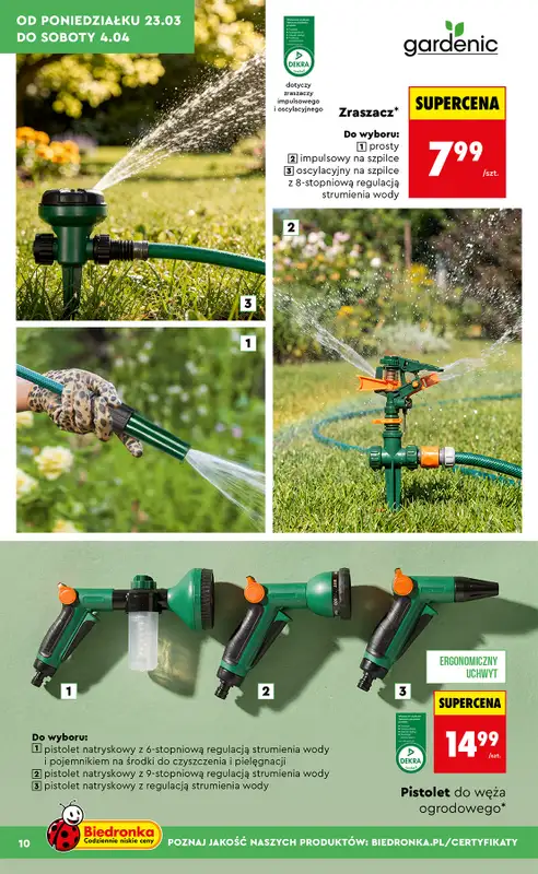 Biedronka - gazetka promocyjna Hity i Inspiracje do ogrodu od poniedziałku 23.03 do soboty 04.04 - strona 10