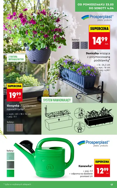 Biedronka - gazetka promocyjna Hity i Inspiracje do ogrodu od poniedziałku 23.03 do soboty 04.04 - strona 17
