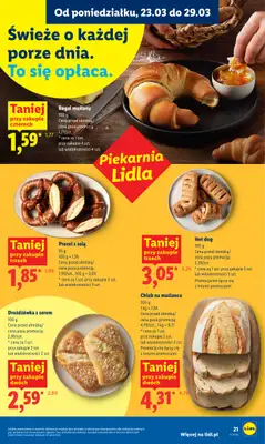 Lidl - gazetka promocyjna Oferta od poniedziałku od poniedziałku 23.03 do środy 25.03 - strona 21