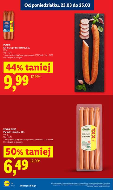 Lidl - gazetka promocyjna Oferta od poniedziałku od poniedziałku 23.03 do środy 25.03 - strona 8