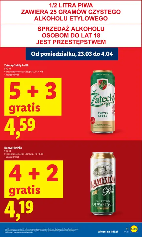 Lidl - gazetka promocyjna Oferta od poniedziałku od poniedziałku 23.03 do środy 25.03 - strona 11