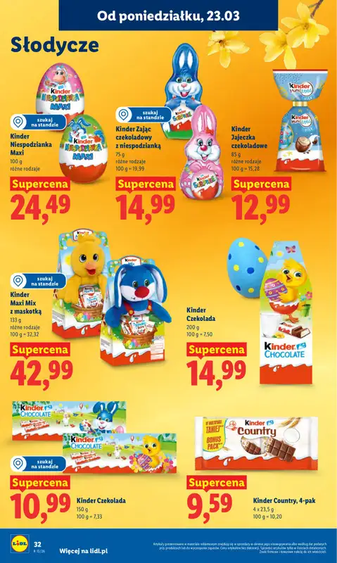 Lidl - gazetka promocyjna Oferta od poniedziałku od poniedziałku 23.03 do środy 25.03 - strona 32