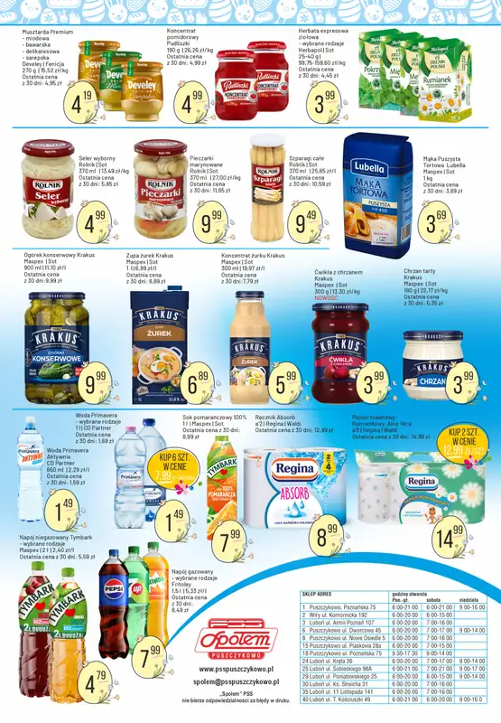 Społem - Blisko i Korzystnie - gazetka promocyjna Gazetka PSS Puszczykowo od poniedziałku 23.03 do soboty 04.04 - strona 6