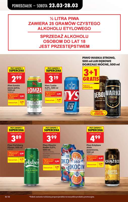 Biedronka - gazetka promocyjna Od poniedziałku, Z ladą tradycyjną od poniedziałku 23.03 do niedzieli 29.03 - strona 72