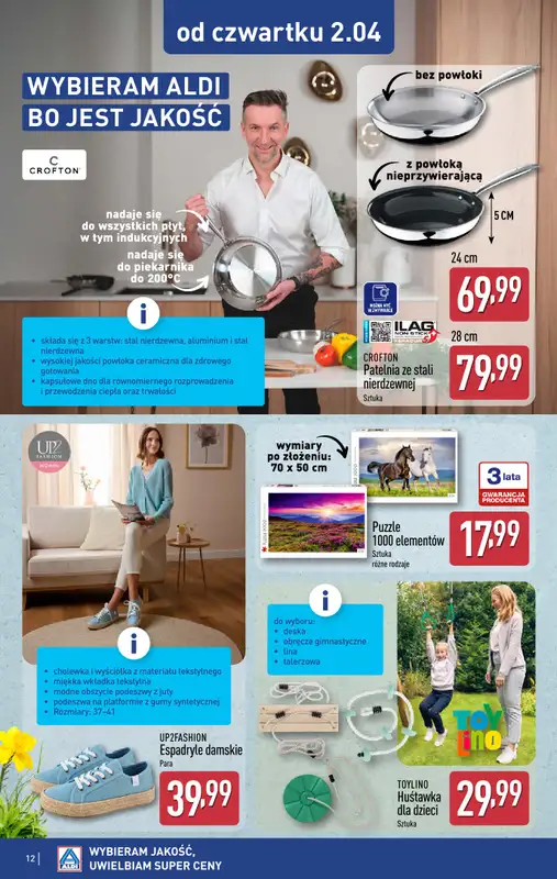 Aldi - gazetka promocyjna Aldi ma to coś! od wtorku 31.03 do czwartku 02.04 - strona 12