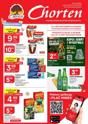 Chorten - gazetka promocyjna Gazetka Lubelskie, Łódzkie, Radom Market od czwartku 26.03 do soboty 04.04