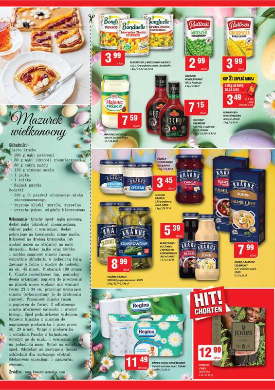 Chorten - gazetka promocyjna Gazetka Mazowsze Market od czwartku 26.03 do niedzieli 05.04 - strona 4