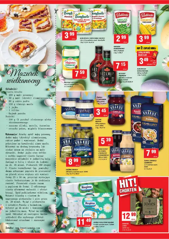 Chorten - gazetka promocyjna Gazetka Mazowsze Market od czwartku 26.03 do niedzieli 05.04 - strona 4