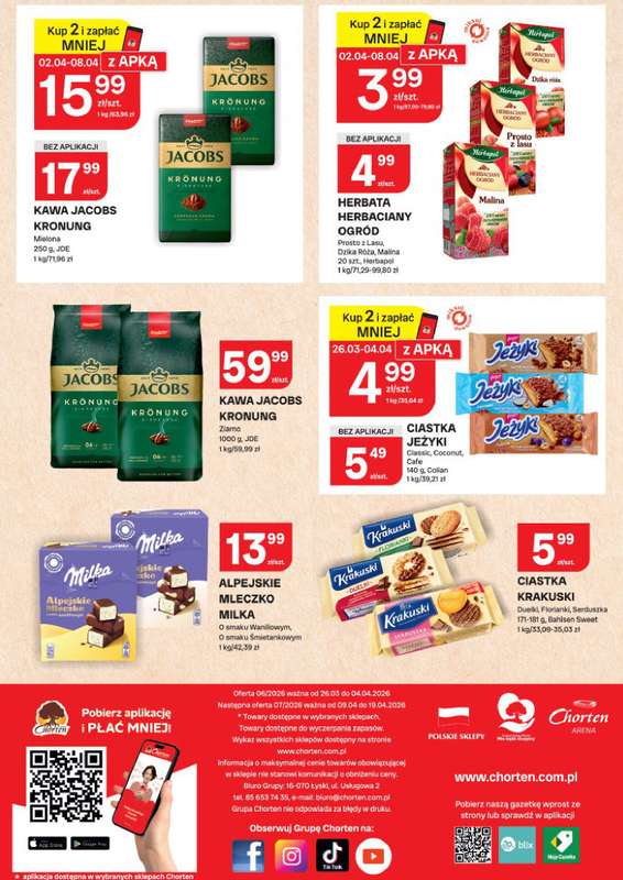 Chorten - gazetka promocyjna Gazetka Podlaskie Market od czwartku 26.03 do soboty 04.04 - strona 8