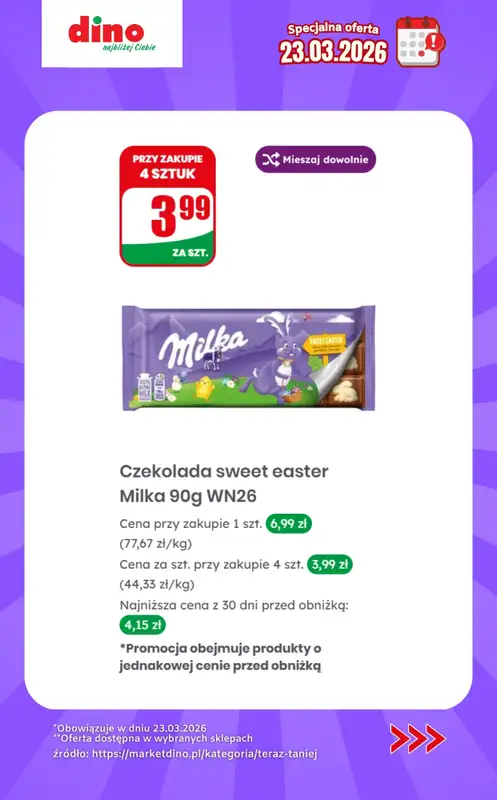 Dino - gazetka promocyjna Specjalna oferta na 23.03.2026 - promocje spoza gazetki od poniedziałku 23.03 do poniedziałku 23.03 - strona 7