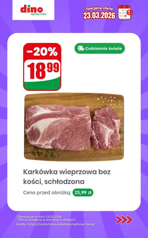 Dino - gazetka promocyjna Specjalna oferta na 23.03.2026 - promocje spoza gazetki od poniedziałku 23.03 do poniedziałku 23.03 - strona 4