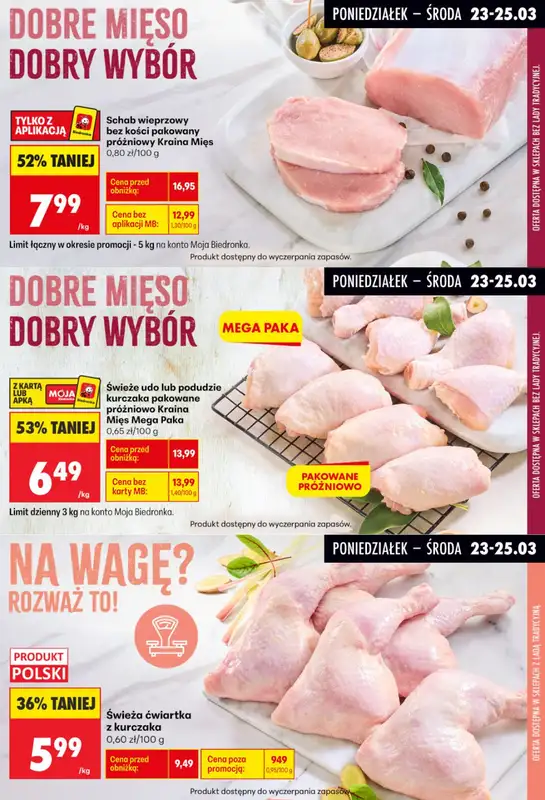 Biedronka - gazetka promocyjna Biedronkowe oszczędności od poniedziałku 23.03 do środy 25.03 - strona 6