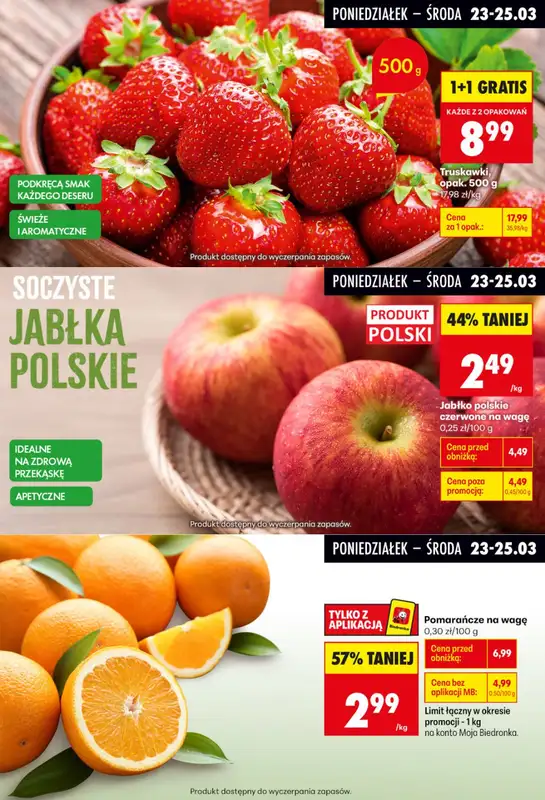 Biedronka - gazetka promocyjna Biedronkowe oszczędności od poniedziałku 23.03 do środy 25.03 - strona 4