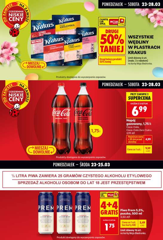 Biedronka - gazetka promocyjna Biedronkowe oszczędności od poniedziałku 23.03 do środy 25.03 - strona 9