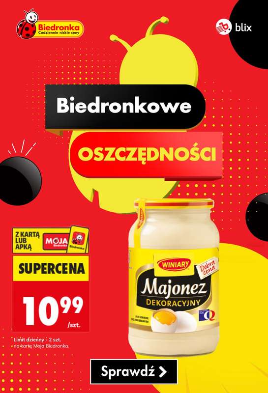 Biedronka - gazetka promocyjna Biedronkowe oszczędności od poniedziałku 23.03 do środy 25.03