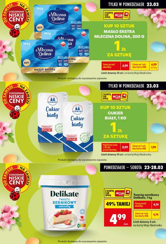 Biedronka - gazetka promocyjna Biedronkowe oszczędności od poniedziałku 23.03 do środy 25.03 - strona 2