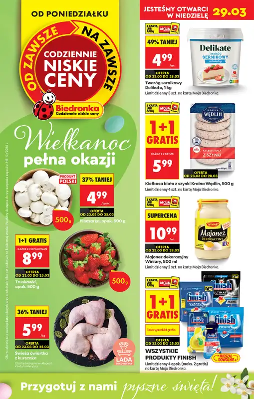 Biedronka - gazetka promocyjna Od poniedziałku, Z ladą tradycyjną  