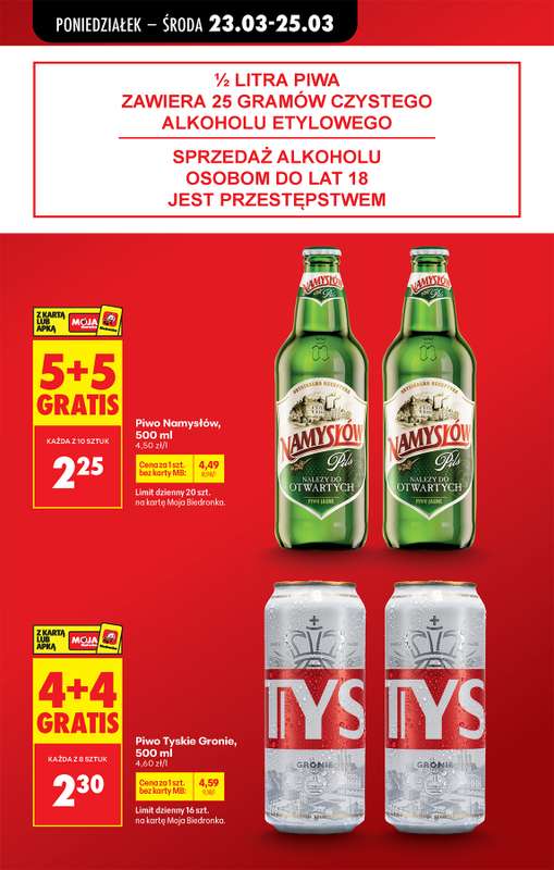 Biedronka - gazetka promocyjna Od poniedziałku, Z ladą tradycyjną od poniedziałku 23.03 do niedzieli 29.03 - strona 21