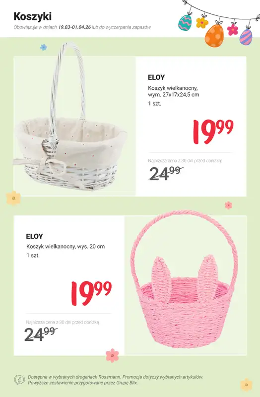 Rossmann - gazetka promocyjna Wielkanocne kolekcje na PROMOCJI - ceny już od 3,99 zł od poniedziałku 23.03 do środy 01.04 - strona 5
