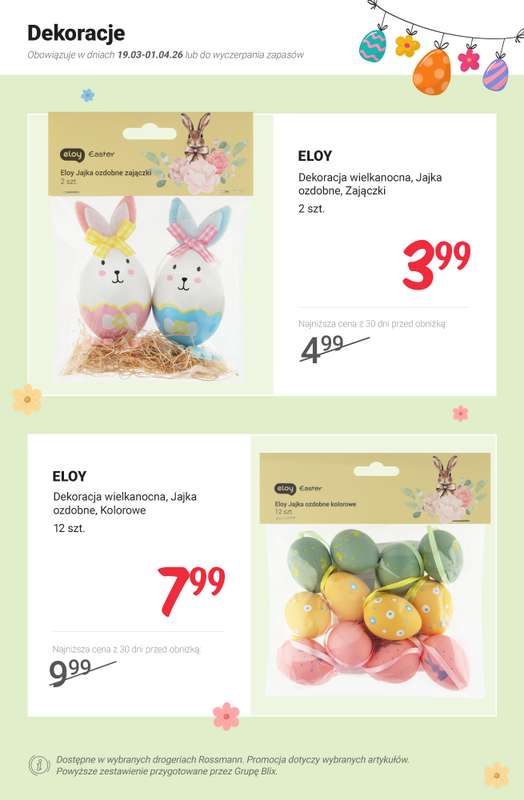 Rossmann - gazetka promocyjna Wielkanocne kolekcje na PROMOCJI - ceny już od 3,99 zł od poniedziałku 23.03 do środy 01.04 - strona 6