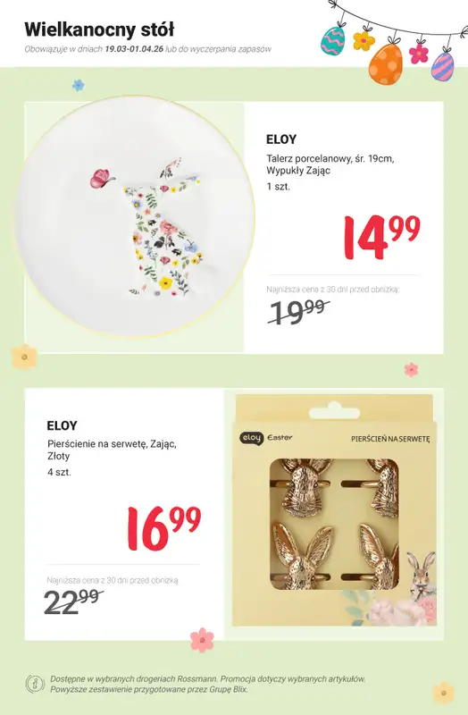 Rossmann - gazetka promocyjna Wielkanocne kolekcje na PROMOCJI - ceny już od 3,99 zł od poniedziałku 23.03 do środy 01.04 - strona 3