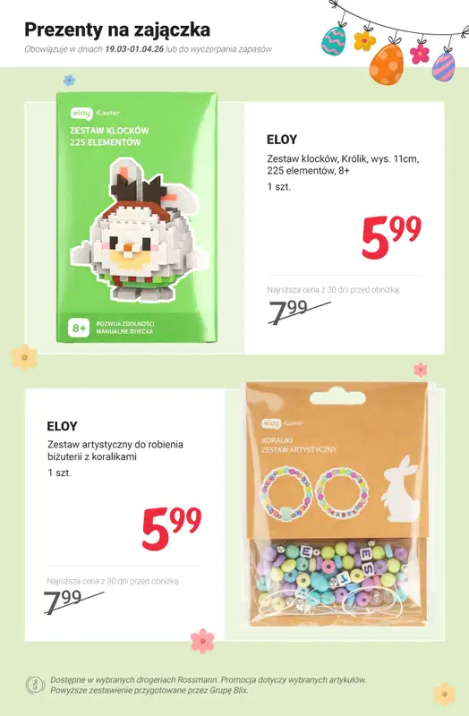 Rossmann - gazetka promocyjna Wielkanocne kolekcje na PROMOCJI - ceny już od 3,99 zł od poniedziałku 23.03 do środy 01.04 - strona 10