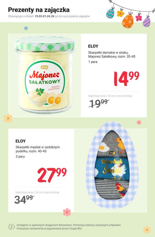 Rossmann - gazetka promocyjna Wielkanocne kolekcje na PROMOCJI - ceny już od 3,99 zł od poniedziałku 23.03 do środy 01.04 - strona 9