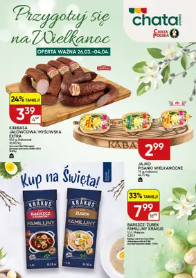 Chata Polska - gazetka promocyjna Plakaty promocyjne od czwartku 26.03 do soboty 04.04