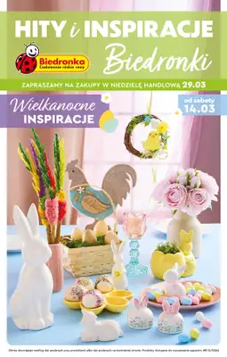Biedronka - gazetka promocyjna Hity i inspiracje, od 14.03 od soboty 14.03 do środy 01.04