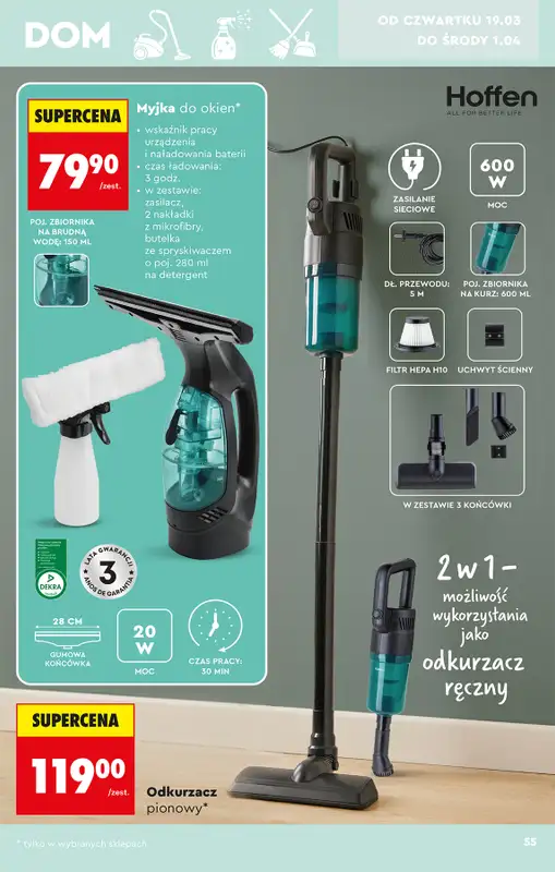 Biedronka - gazetka promocyjna Hity i inspiracje, od 14.03 od soboty 14.03 do środy 01.04 - strona 55