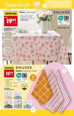 Biedronka - gazetka promocyjna Hity i inspiracje, od 14.03 od soboty 14.03 do środy 01.04 - strona 39