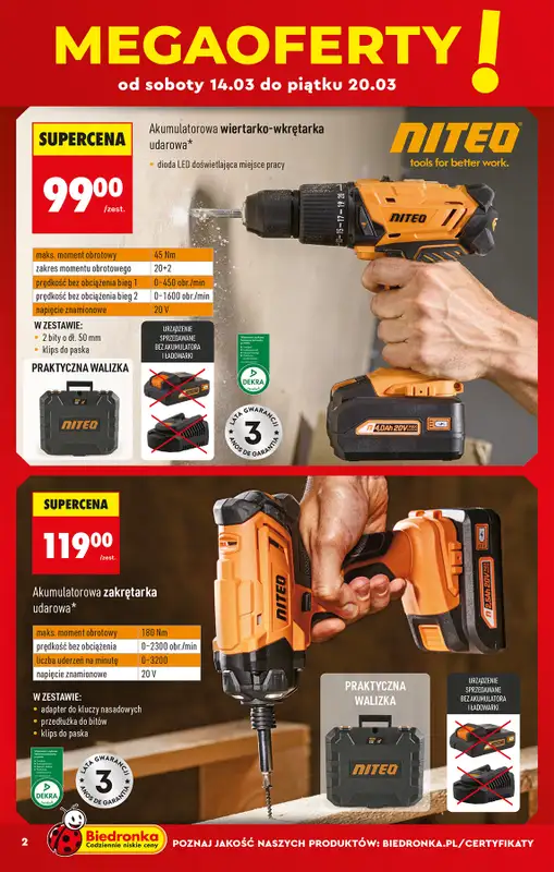 Biedronka - gazetka promocyjna Hity i inspiracje, od 14.03   - strona 2