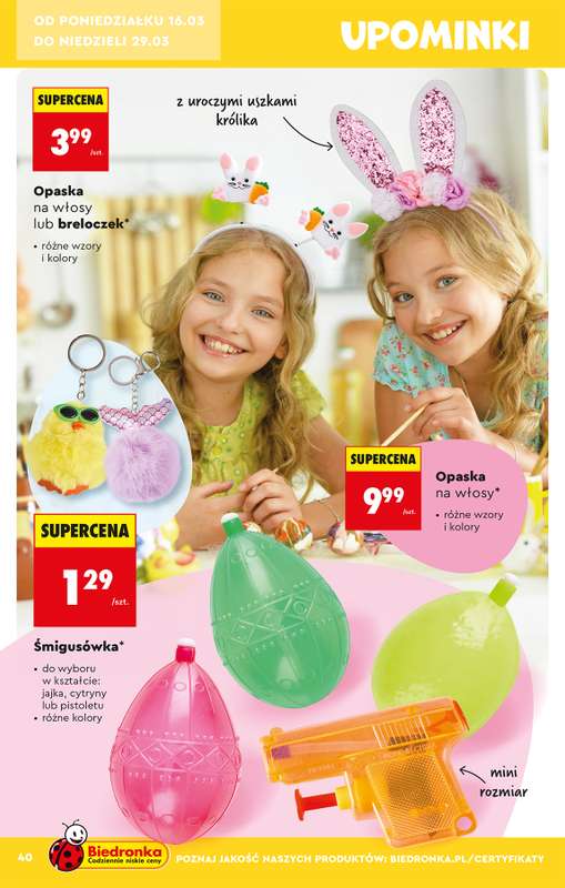 Biedronka - gazetka promocyjna Hity i inspiracje, od 14.03 od soboty 14.03 do środy 01.04 - strona 40