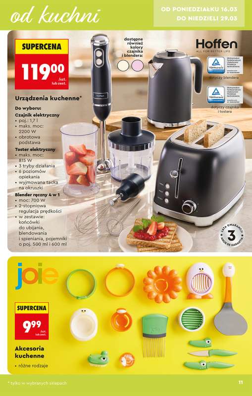 Biedronka - gazetka promocyjna Hity i inspiracje, od 14.03 od soboty 14.03 do środy 01.04 - strona 11