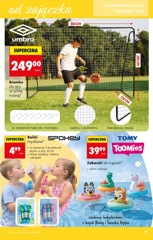 Biedronka - gazetka promocyjna Hity i inspiracje, od 14.03 od soboty 14.03 do środy 01.04 - strona 47